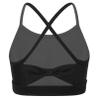 YONGHS Kids Girls' Sports Bra Criss Cross Back Crop Tops Cutout Vest for Dance/Yoga/Workout/Running Black B 16 Years view 2