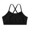 YONGHS Kids Girls' Sports Bra Criss Cross Back Crop Tops Cutout Vest for Dance/Yoga/Workout/Running Black B 16 Years view 3
