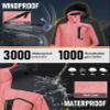 MAGCOMSEN Women's Snow Jackets Winter Jackets with Hood Snowboarding Jackets Women's Ski Jackets Waterproof Insulated Skiing Jackets view 3