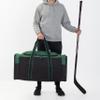 Jetstream Heavy Duty Multi Pocket Large Sports Gym Equipment 3-Pocket Travel Duffel Bag (Green, 32-Inch) view 2