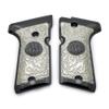 Grips for Beretta 92/96 Compact Size, Metal Beretta Grips Black Nickel Plated view 1