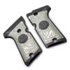 Grips for Beretta 92/96 Compact Size, Metal Beretta Grips Black Nickel Plated view 2