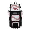 Boombah Superpack Hybrid Rolling Bat Bag - Baseball 2.0 Bat Pack White/Red/Black - Wheeled & Backpack Version view 1