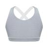 YONGHS Kids Girls' Sports Bra Criss Cross Back Crop Tops Cutout Vest for Dance/Yoga/Workout/Running Grey 12 Years view 1