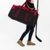 Jetstream Heavy Duty Multi Pocket Large Sports Gym Equipment 3-Pocket Travel Duffel Bag (Red, 32-Inch) view 3