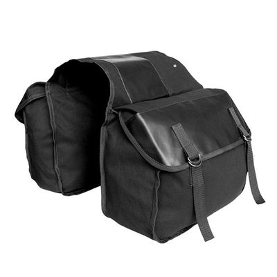 YRHH Bicycle Bag Double Bag Carrier Bag, 40L Waterproof Large Panniers, Rear Seat Trunk Bag with Strap, Tear-Resistant Pannier Bag for Commuter Carrier Pannier Back Seat-Schwarz