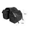 YRHH Bicycle Bag Double Bag Carrier Bag, 40L Waterproof Large Panniers, Rear Seat Trunk Bag with Strap, Tear-Resistant Pannier Bag for Commuter Carrier Pannier Back Seat-Schwarz view 2