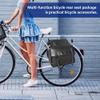 YRHH Bicycle Bag Double Bag Carrier Bag, 40L Waterproof Large Panniers, Rear Seat Trunk Bag with Strap, Tear-Resistant Pannier Bag for Commuter Carrier Pannier Back Seat-Schwarz view 3