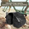 YRHH Bicycle Bag Double Bag Carrier Bag, 40L Waterproof Large Panniers, Rear Seat Trunk Bag with Strap, Tear-Resistant Pannier Bag for Commuter Carrier Pannier Back Seat-Schwarz view 4