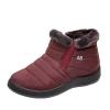 oiangi Platform Snow Boots for Women Waterproof Fashion Quilted Keep Warm Round Toe Slip-on Flats Booties Winter Soft Comfortable Outdoor Casual Shoes view 1