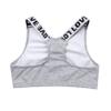 YONGHS Kids Girls' Sports Bra Criss Cross Back Crop Tops Cutout Vest for Dance/Yoga/Workout/Running Flecking Gray 16 Years view 4