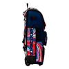 Boombah Superpack Hybrid Rolling Bat Bag - Flow 2.0 Bat Pack Navy/Red/White - Wheeled & Backpack Version view 2