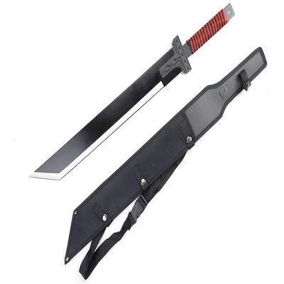 KinStore 28.5" Fantasy Broad Sword Ninja Machete Blade Full Tang Fixed Blade Hunting Tactical Survival Knife with Sheath
