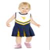 Little King NCAA Infant/Toddler Girls One Piece Team Cheer Jumper Dress-West Virginia Mountaineers-4T view 1