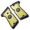 Grips for Beretta 92/96 Compact Size, Metal Beretta Grips Gold Black Plated view 2