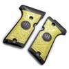 Grips for Beretta 92/96 Compact Size, Metal Beretta Grips Gold Black Plated view 3