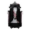 Boombah Superpack Hybrid Rolling Bat Bag - Homerun Baseball Bat Pack White/Black/Red - Wheeled & Backpack Version view 3