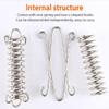 TOBWOLF 10PCS Tent Spring Buckle, Windproof Stainless Steel Rope Tensioner Awning Fixed Hook Buckle, Portable Camping Tent Fixed Buckle, Spring Buckle Set for Outdoor Camping, Dog Training, Swing view 2