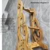 HAOKTSB Weapon Display Stand Martial Arts Sword Stands, Weapon Racks Sword Stands, Floor Standing Sword Holder Display Stand, Vertical Display Stand for Knife Sword Stand view 4