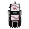 Boombah Rolling Superpack Baseball/Softball Gear Bag - 23-1/2" x 13-1/2" x 9-1/2" - Baseball 2 White/Red/Black - Telescopic Handle - Holds 4 Bats - Wheeled Version view 1