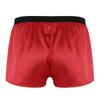 Agoky Men's Silky Satin Boxer Shorts Love You Valentine Special Pajamas Sleepwear Underwear Type A Red Medium view 3
