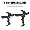 LWANO X1 Compound Bow Thumb Bow Release, 3&4 Finger Grip Adjustable Archery Release Aids (Black) view 3