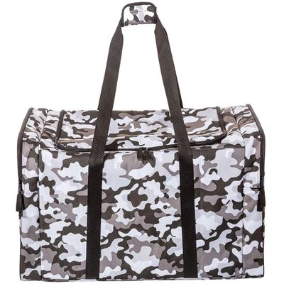 Jetstream Heavy Duty Multi Pocket Large Sports Gym Equipment 3-Pocket Travel Duffel Bag (Camo, 32-Inch)