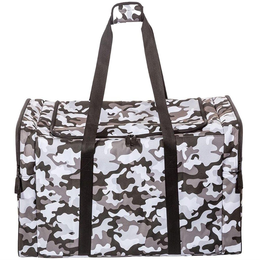 Jetstream Heavy Duty Multi Pocket Large Sports Gym Equipment 3-Pocket Travel Duffel Bag (Camo, 32-Inch)