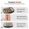 Lilureena 64Pcs Fly Fishing Flies Kit with Tackle Box, Dry/Wet Flies Handmade Fly Fishing Lures Flies, Streamer, Nymph, Emerger with Waterproof Fly Box for Trout Bass Salmon view 3