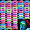 SHQDD 64Pack LED Glasses 5 Colors Light Up Glasses,Glow In The Dark Party Supplies, Shutter Shades Glow Sticks Glasses Neon Sunglasses Accessories for Kids Adults New Years Eve view 1