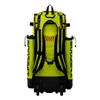 Boombah Superpack Hybrid Rolling Bat Bag - Softball 2.0 Bat Pack Optic Yellow/Red/Black - Wheeled & Backpack Version view 3
