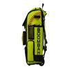Boombah Superpack Hybrid Rolling Bat Bag - Softball 2.0 Bat Pack Optic Yellow/Red/Black - Wheeled & Backpack Version view 4