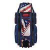 Boombah Superpack XL Rolling Bat Bag - 35.5" x 13.5" x 10" - USA Baseball Royal Blue/Red/White - Wheeled Version view 1