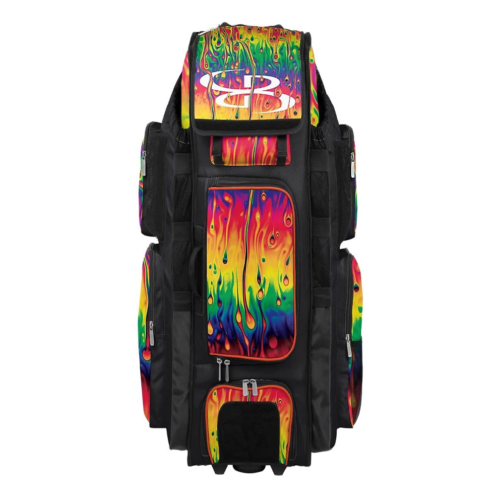 Boombah Superpack XL Rolling Bat Bag - 35.5" x 13.5" x 10" - Lava Multi - Wheeled Version