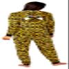 Prestigez Holiday Women, Girl or Toddler Mommy and Me Matching Onesie Pajama Costume, Cheetah, Cat, and Ladybug, Yellow - Cheetah, Size 8 view 2