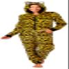 Prestigez Holiday Women, Girl or Toddler Mommy and Me Matching Onesie Pajama Costume, Cheetah, Cat, and Ladybug, Yellow - Cheetah, Size 8 view 4