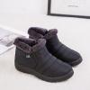 oiangi Platform Snow Boots for Women Waterproof Fashion Quilted Keep Warm Round Toe Slip-on Flats Booties Winter Soft Comfortable Outdoor Casual Shoes view 3