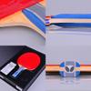 LINGOSHUN Ping Pong Paddle,ITTF Approved Rubber,Advanced Table Tennis Bats,Open Grip,with Gift Box Storage Case / 6 Stars/Short Handle view 2