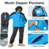 MAGCOMSEN Women's Snowboarding Jackets Waterproof Insulated Snow Jackets Ladies Ski Jackets Fleece Winter Coats Hood view 4