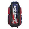 Boombah Superpack XL Rolling Bat Bag - 35.5" x 13.5" x 10" - USA Stars & Stripes Navy/Red/White - Wheeled Version view 3