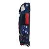 Boombah Superpack XL Rolling Bat Bag - 35.5" x 13.5" x 10" - USA Stars & Stripes Navy/Red/White - Wheeled Version view 4