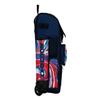 Boombah Rolling Superpack 2.0 Baseball/Softball Gear Bag - 23-1/2" x 13-1/2" x 9-1/2" - Flow 2.0 Navy/Red/White - Telescopic Handle - Holds 4 Bats - Wheeled Version view 2
