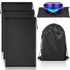 Konohan 3 Pcs Ski Goggle Bags Microfiber Drawstring Protection Bags for Snow Ski Goggle Pouch Soft Pouch Case(Black) view 1