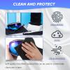 Konohan 3 Pcs Ski Goggle Bags Microfiber Drawstring Protection Bags for Snow Ski Goggle Pouch Soft Pouch Case(Black) view 4