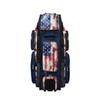 Boombah Superpack XL Rolling Bat Bag - 35.5" x 13.5" x 10" - USA Old Glory Navy/Red/White - Wheeled Version view 1