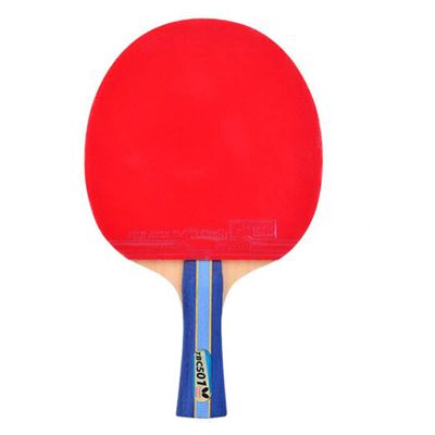 LINGOSHUN Professional Table Tennis Racket,5-Ply Wood,Flared Handle Ping Pong Bat for Trainers, Amateurs,Beginners,Expert / 5 Stars/Long Handle