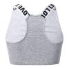 YONGHS Kids Girls' Sports Bra Criss Cross Back Crop Tops Cutout Vest for Dance/Yoga/Workout/Running Flecking Gray 10 Years view 2