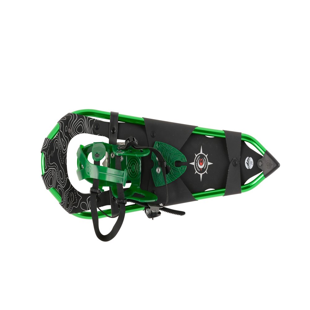 Crescent Moon Womens Backcountry Snowshoes - Leadville 29 (Green): Women's Backcountry Snowshoe with Award Winning Single Loop Pull Binding, Stainless Steel Crampons and Heel Lifts