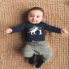 First Birthday Boys Outfit Tractor Construction Shirt Dinosaur Baby boy Wild Shirts rawr Dino one Year Old Gifts (US, Age, 2 Years, Charcoal Black - Long Sleeve - Rawr) view 4