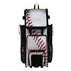 Boombah Rolling Superpack 2.0 Baseball/Softball Gear Bag - 23-1/2" x 13-1/2" x 9-1/2" - Baseball Homerun White/Black/Red - Telescopic Handle - Holds 4 Bats - Wheeled Version view 1